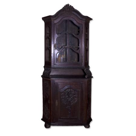 Appraisal: French Provincial Style Stained Wood Cabinet Estimate -