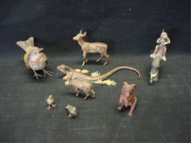 Appraisal: Lot of Assorted Metal Animals Some are Vienna bronzes From