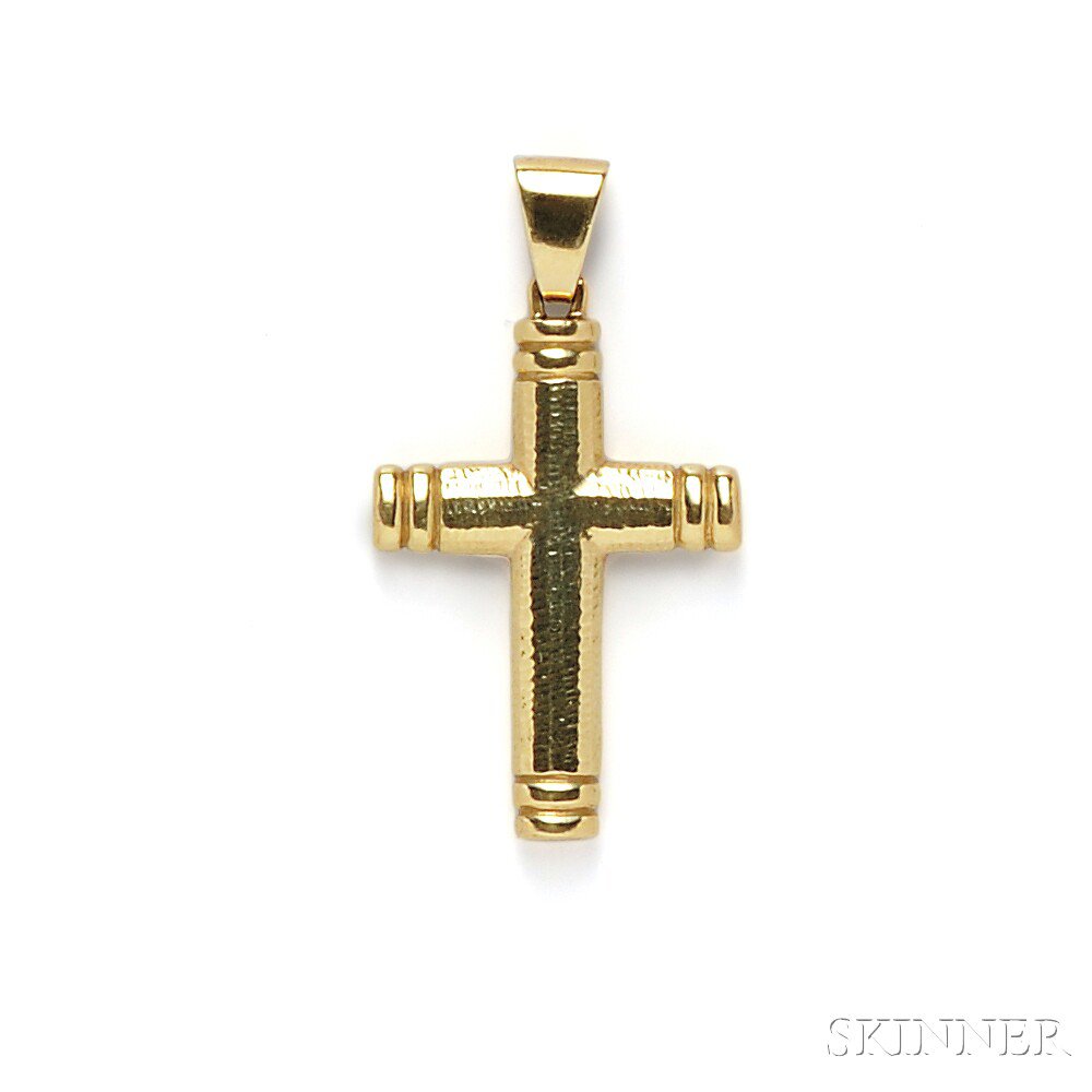 Appraisal: kt Gold Cross David Webb lg in signed Estimate -