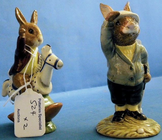 Appraisal: Royal Doulton Bunnykins figures Bogey DB and Tally Ho DB