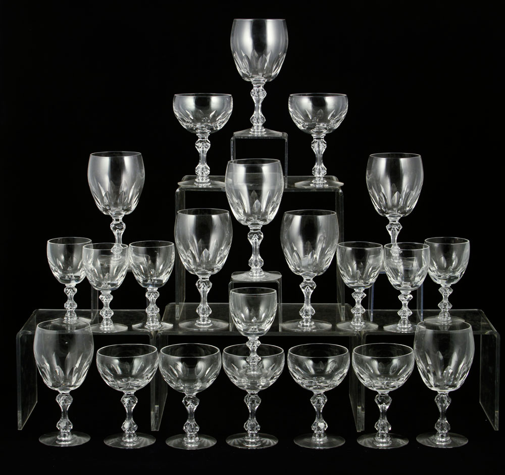 Appraisal: - Lot of Crystal Stemware Lot of crystal stemware with