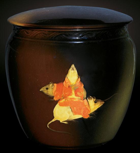 Appraisal: ROOKWOOD Standard Glaze biscuit jar by William P McDonald with