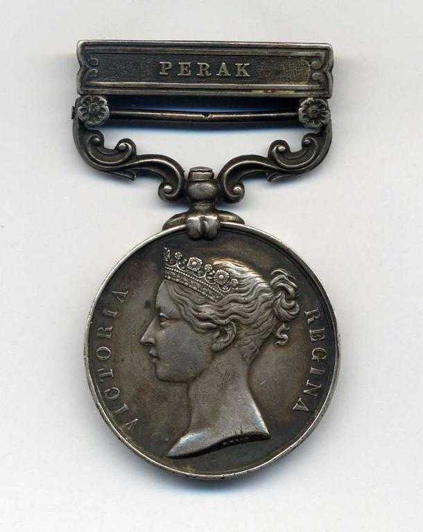 Appraisal: INDIA GENERAL SERVICE MEDAL - one clasp Perak GR J