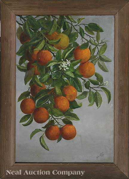 Appraisal: Nomie Steele American late th c A Bough of Oranges