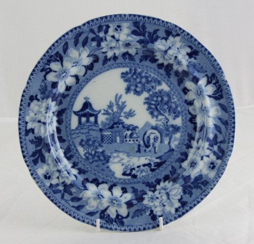 Appraisal: A Rogers blue and white plate transfer printed an elephant