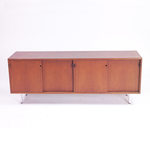 Appraisal: Florence Knoll for Knoll credenza with four sliding doors and