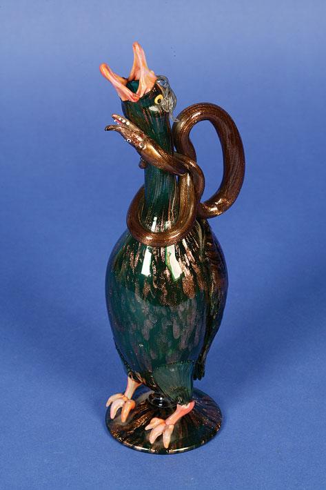 Appraisal: A MURANO GLASS JUG in the form of a duck