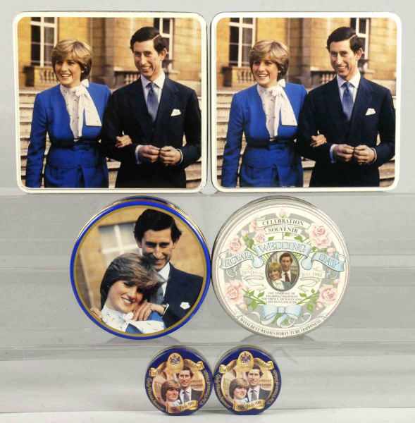 Appraisal: Lot of Princess Diana Biscuit Tins Description All with pictures