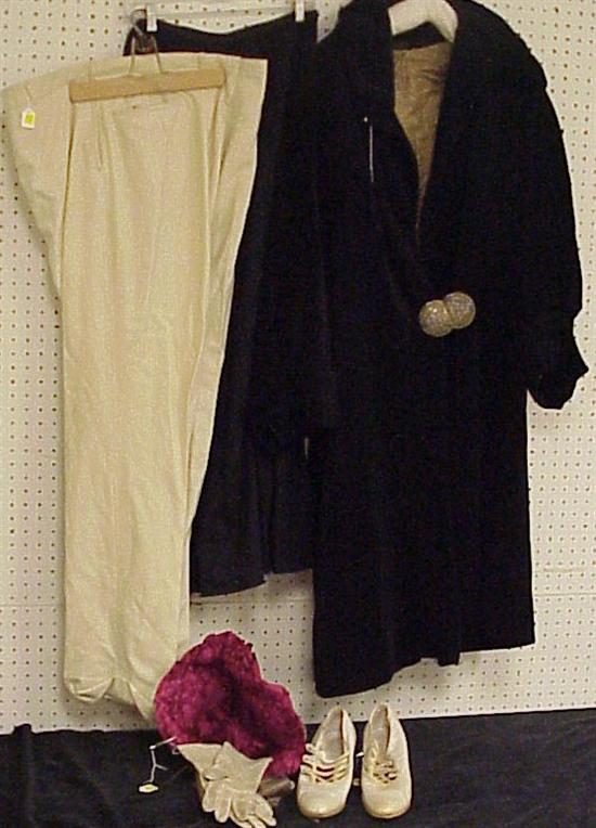 Appraisal: 's clothing including a black dress suite one black coat