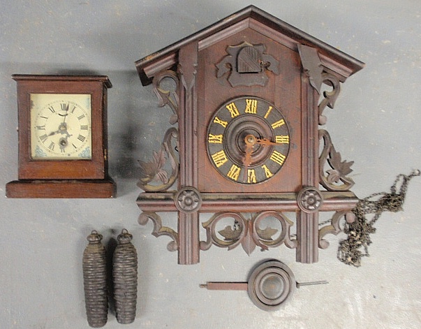 Appraisal: - German Black Forest cuckoo clock x as found and