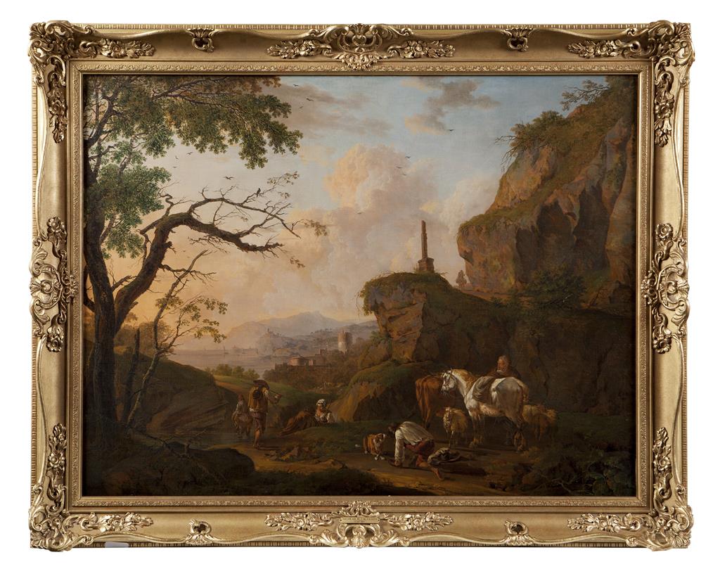 Appraisal: NICHOLAS HENRY JOSEPH DE FASSIN BELGIAN - ITALIANATE LANDSCAPE WITH