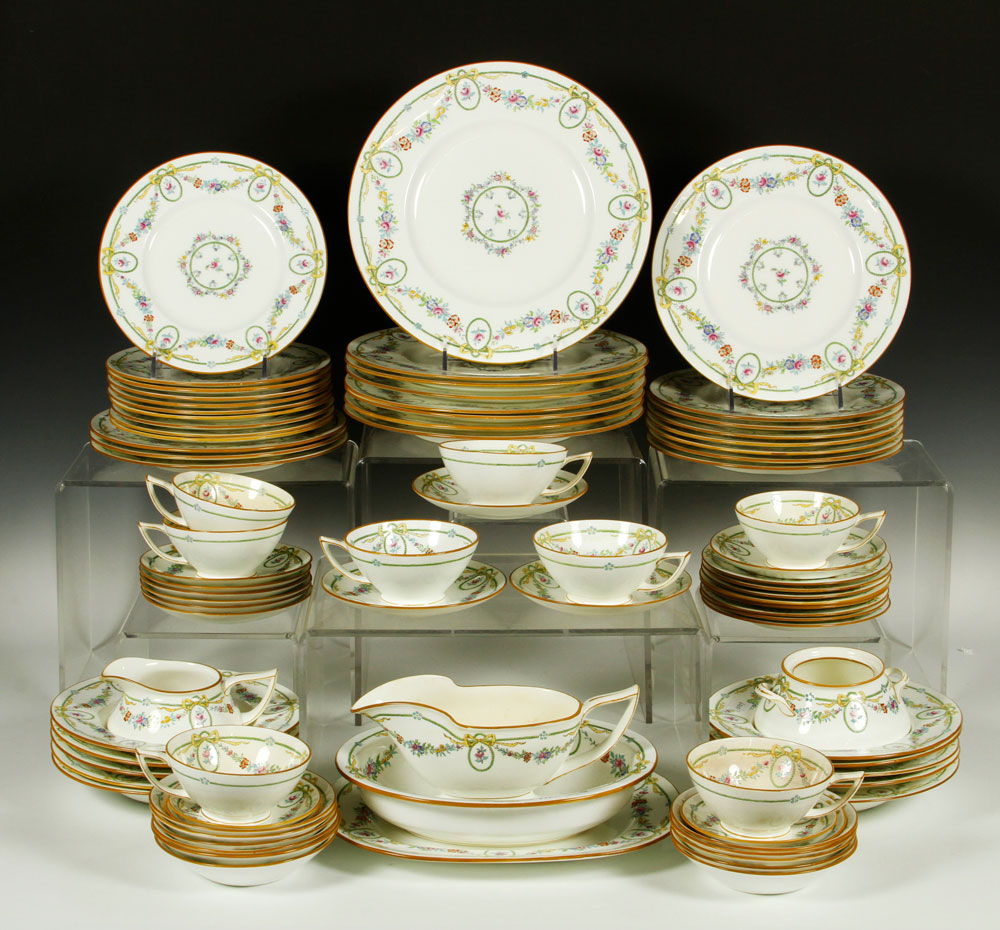 Appraisal: - Minton Dinner Service Minton enameled dinner service including eight