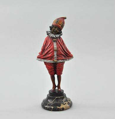 Appraisal: After Demeter H Chiparus Little Clown bronze sculpture cold painted