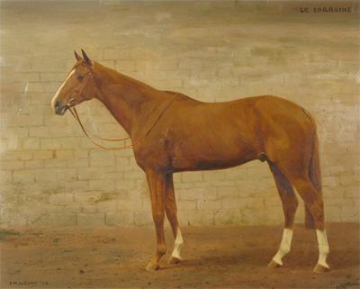 Appraisal: Frances Mabel Hollams - Portrait of the racehorse Le Lorraine