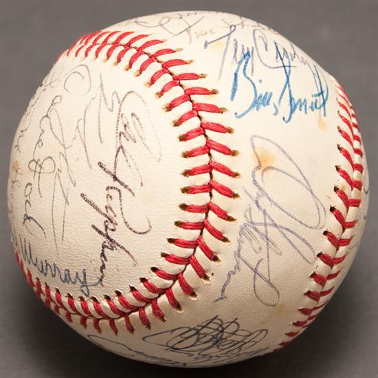 Appraisal: American League Champion Baltimore Orioles team signed Official American League