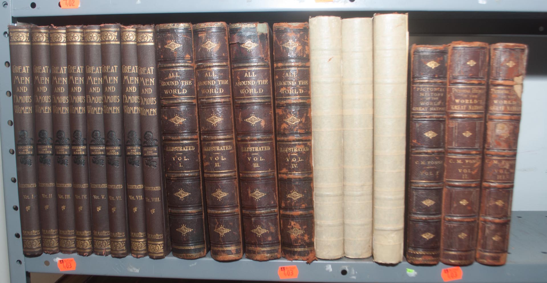 Appraisal: History Bound Volumes Charles F Horne ed Great Men and