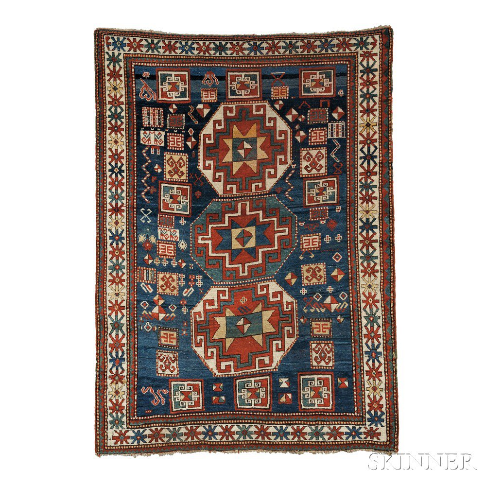 Appraisal: Kazak Rug Southwest Caucasus early th century the midnight blue