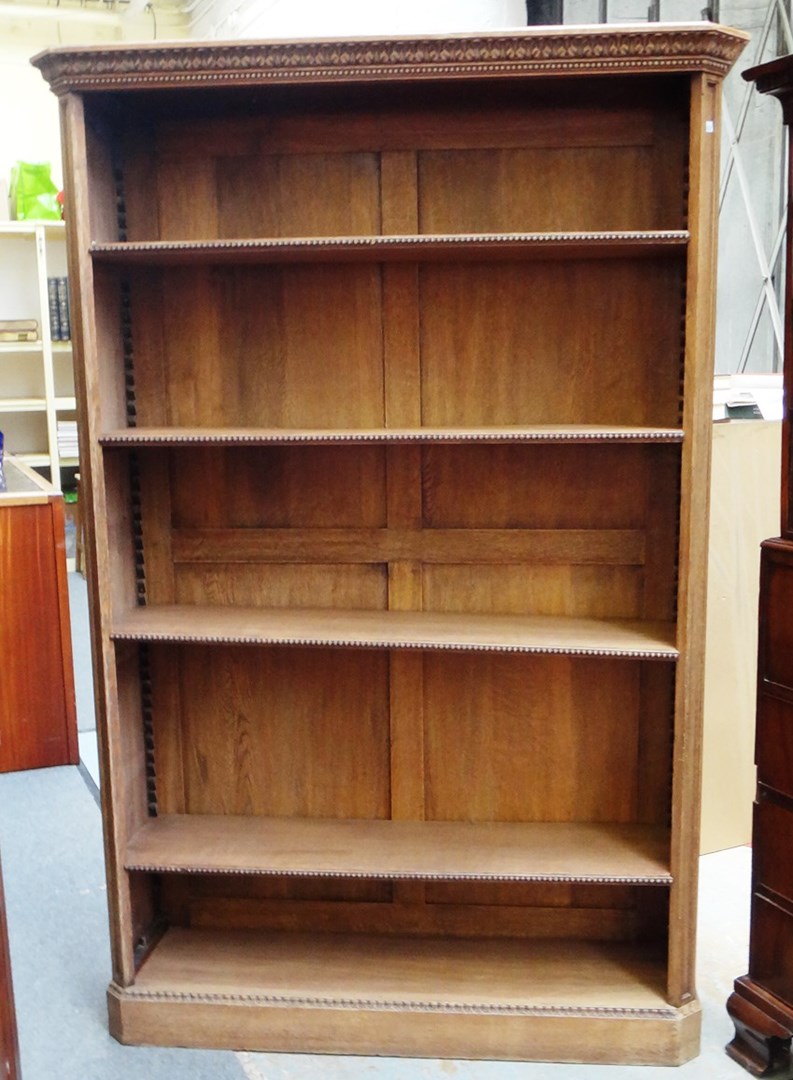 Appraisal: A late th century French oak floor standing five tier