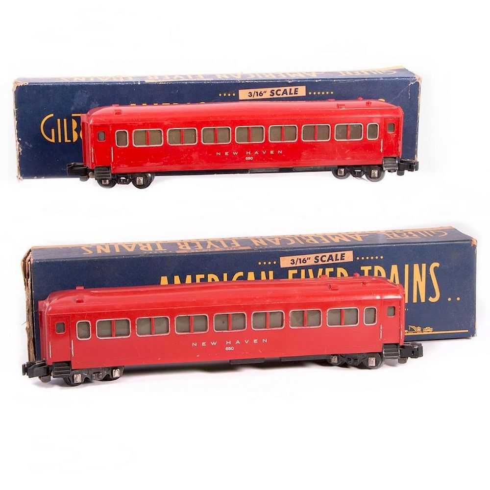 Appraisal: AF S Pair of Red New Haven Coaches Two AF