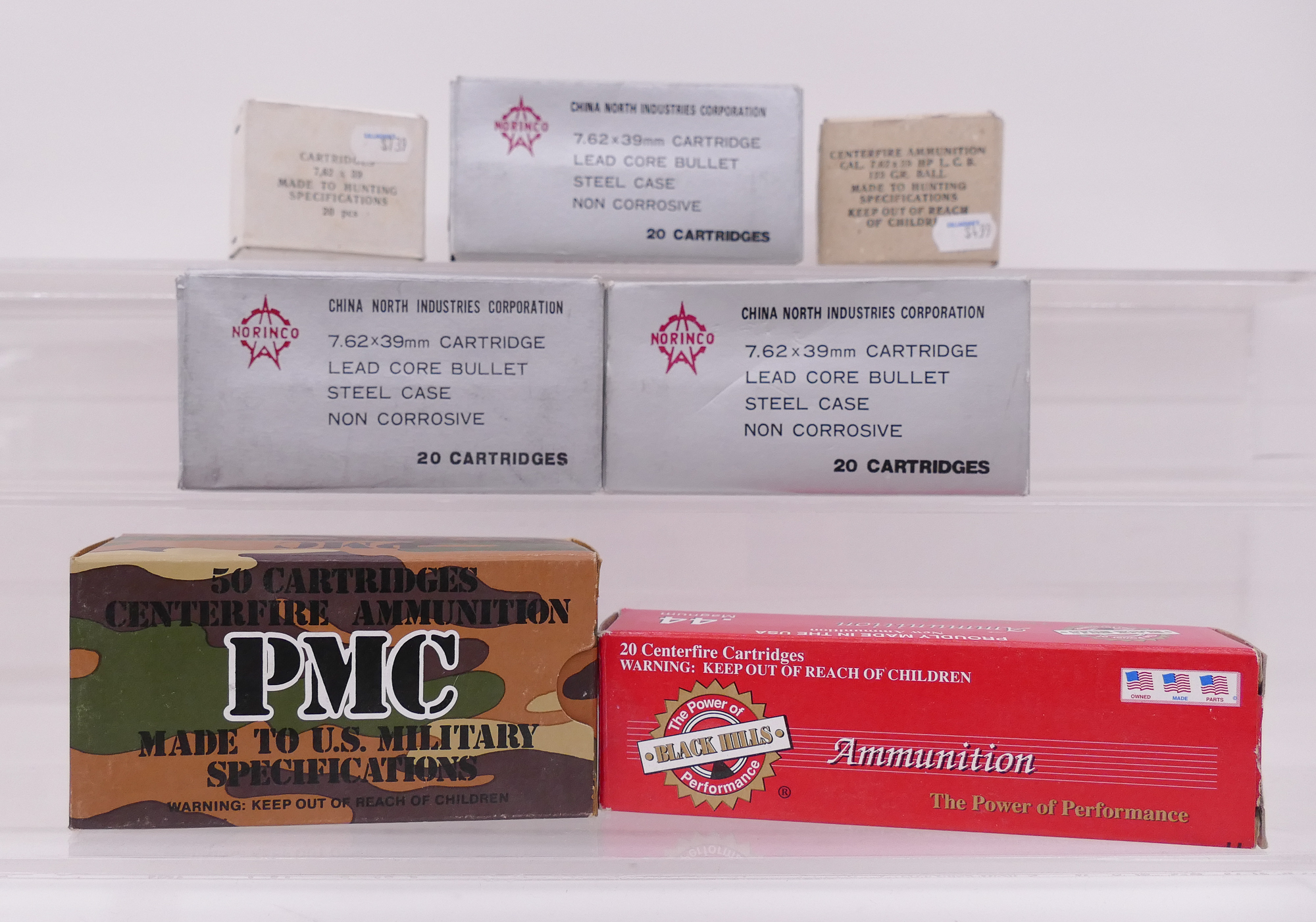 Appraisal: pc Ammunition Includes pc x mm Lead Core from Norinco