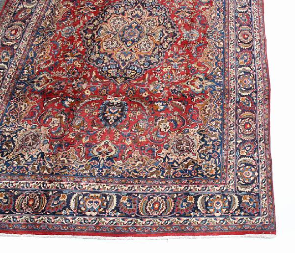 Appraisal: An Isphahan carpet size approximately ft x ft in