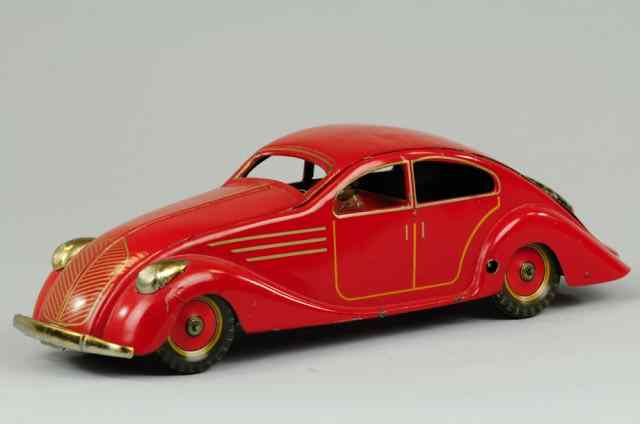 Appraisal: INGAP STREAMLINED COUPE Italy lithographed tin done in bright red