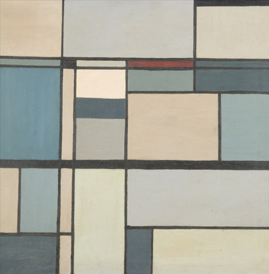 Appraisal: ATTRIBUTED TO LEON POLK SMITH American b GEOMETRIC ABSTRACT signed