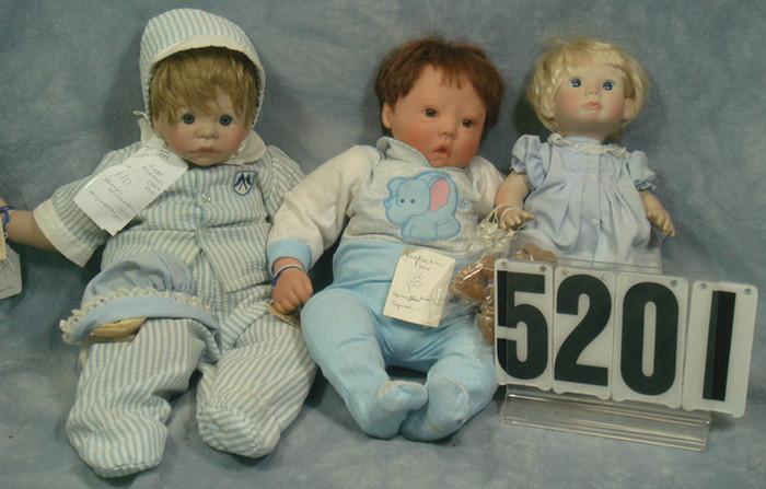 Appraisal: Lee Middleton Doll lot to inches tall vinyl cloth good