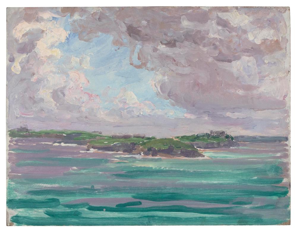 Appraisal: HARRY LESLIE HOFFMAN CONNECTICUT - BERMUDA OIL ON BOARD X