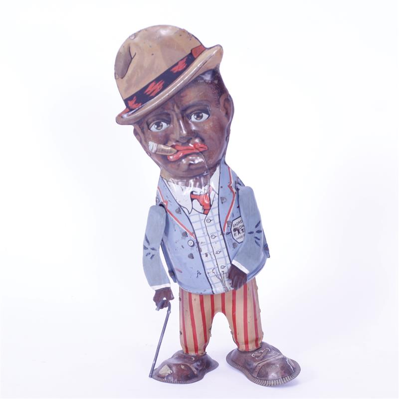 Appraisal: Marx Andy tin litho windup toy walking figure with moving