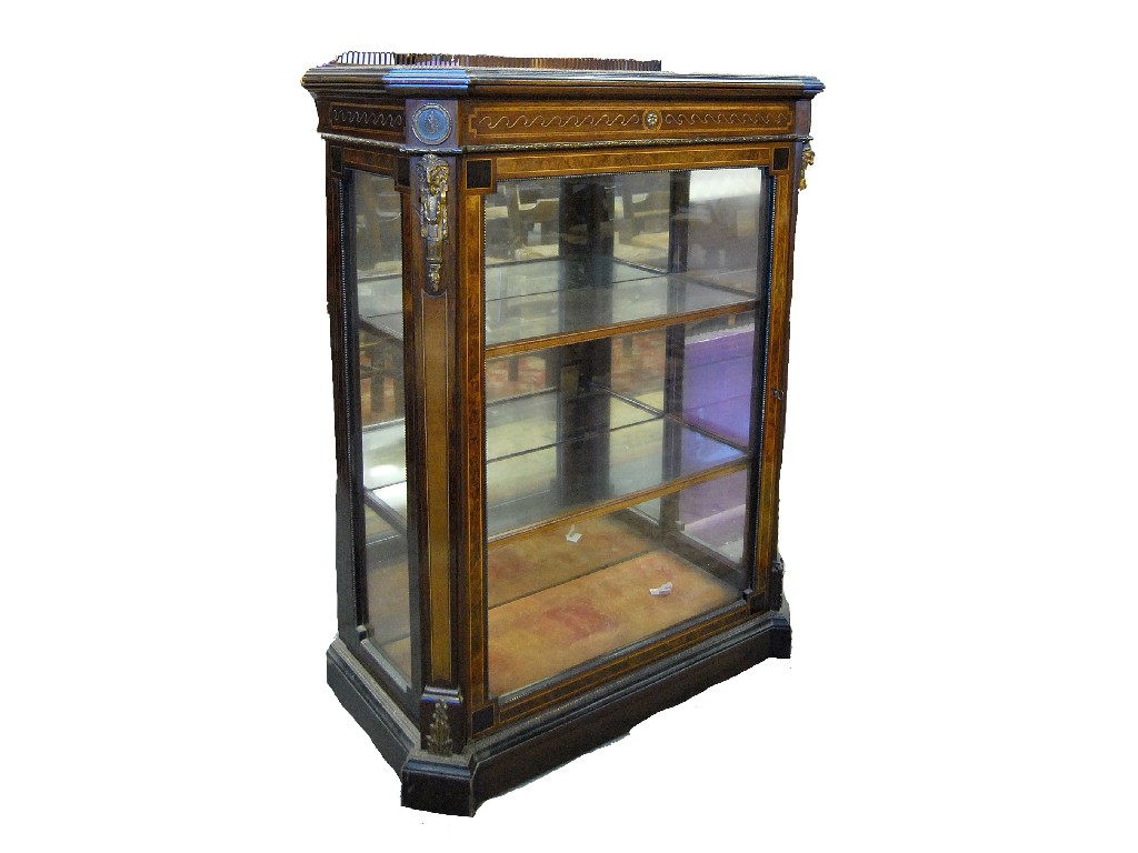 Appraisal: Victorian pier cabinet by Gillows of Lancaster veneered in burr