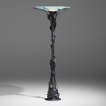 Appraisal: Albert Paley FLOOR LAMP USA formed and fabricated polychromed steel