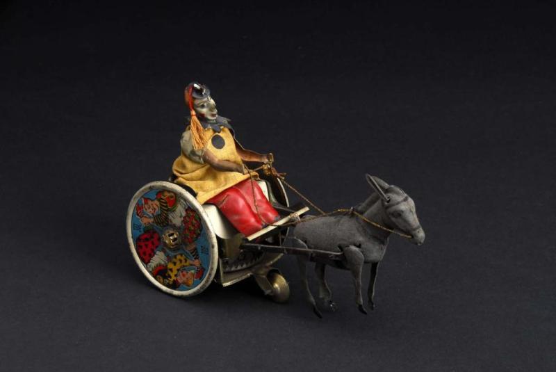 Appraisal: Tin Lehmann Stubborn Donkey Wind-Up Toy Description German Working All