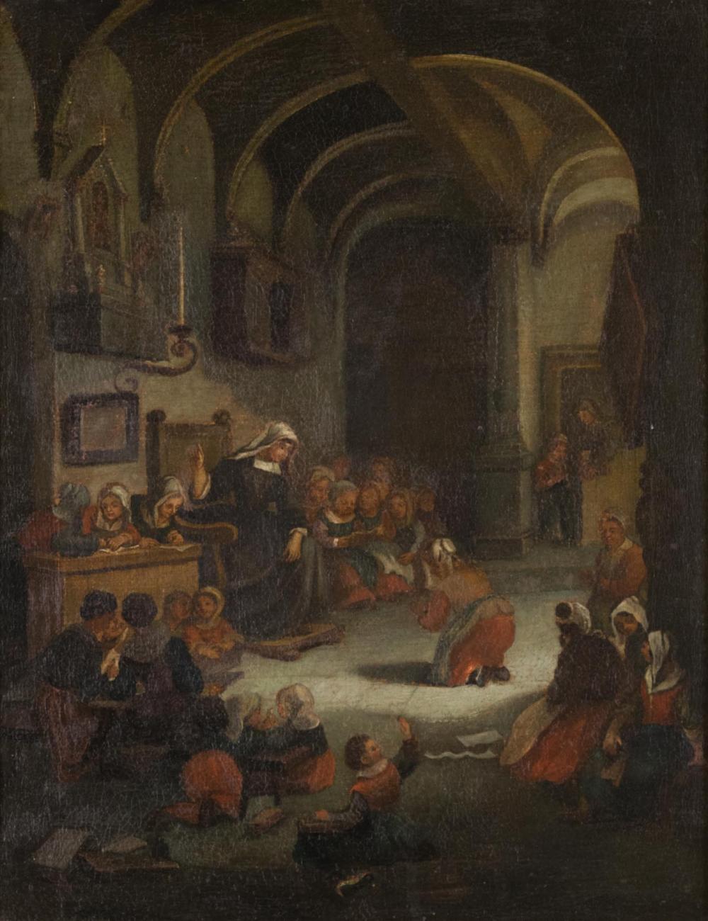 Appraisal: DUTCH SCHOOL SCENE OIL ON CANVAS AFTER JAN HOREMANS THE