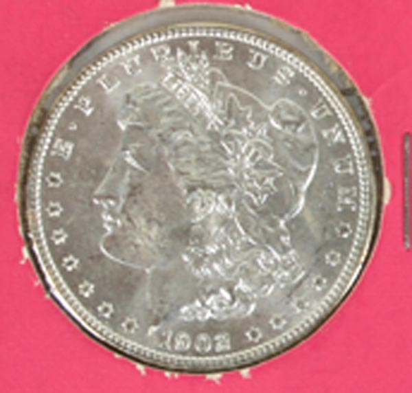 Appraisal: Two -O One Morgan Dollars Uncirculated