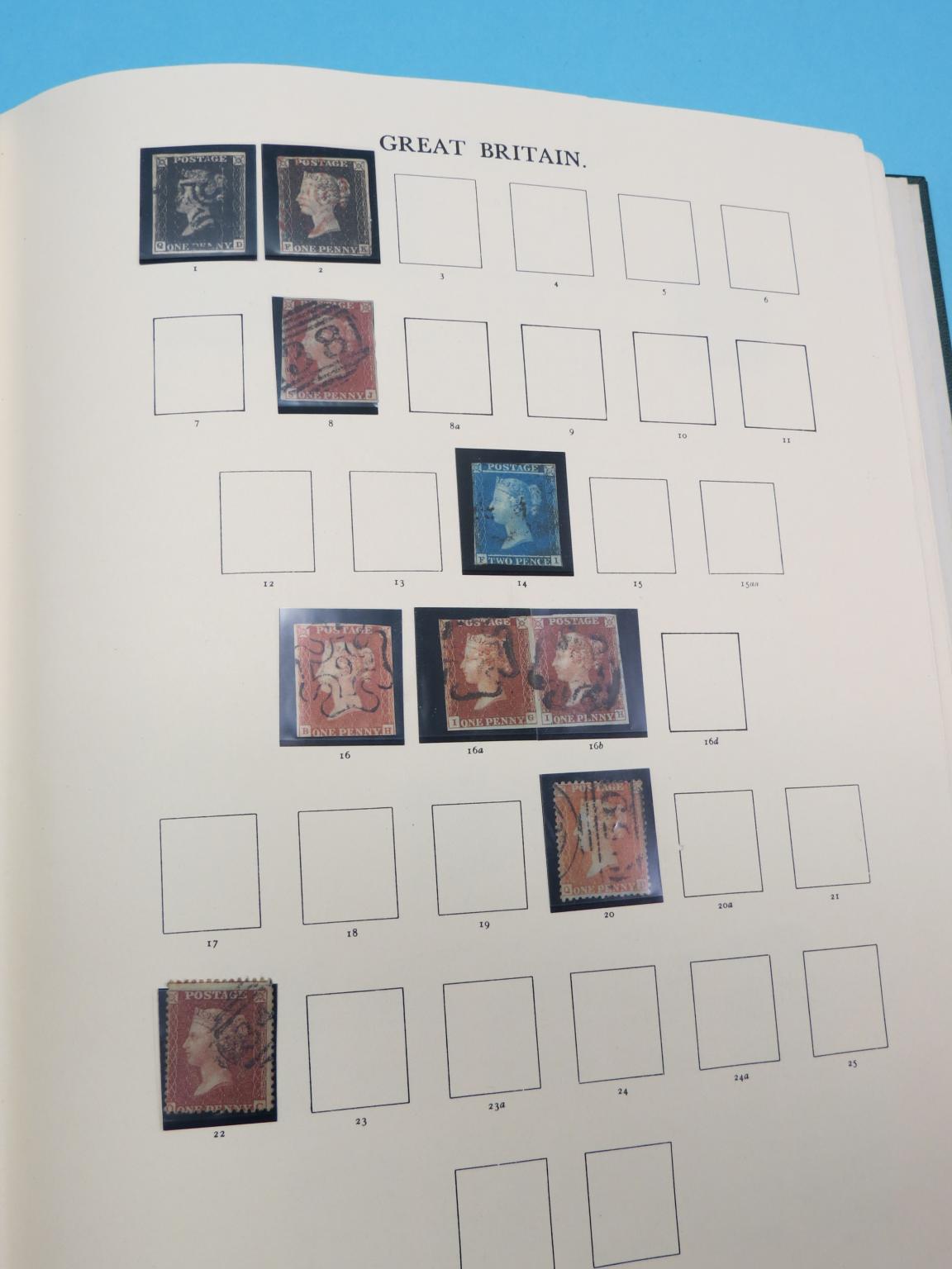 Appraisal: A GB stamp collection from Penny Blacks British Empire Exhibition