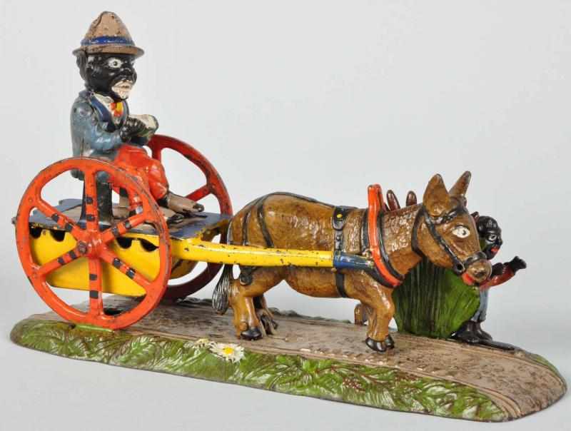 Appraisal: Cast Iron Bad Accident Mechanical Bank Description Circa Manufactured by