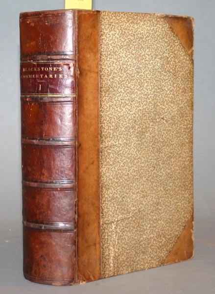 Appraisal: Law William Blackstone Commentaries On The Laws Of England In