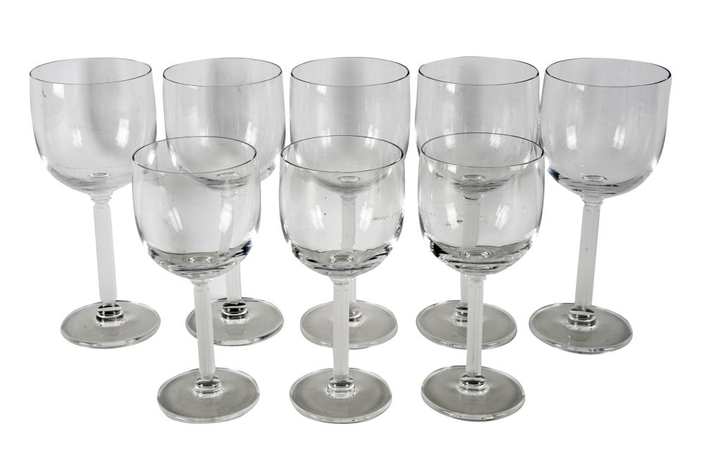 Appraisal: GLASS STEMWARE SERVICEunsigned comprising water goblets inches high and wine