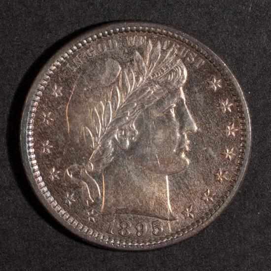 Appraisal: United States Barber type silver quarter dollar MS- with dark