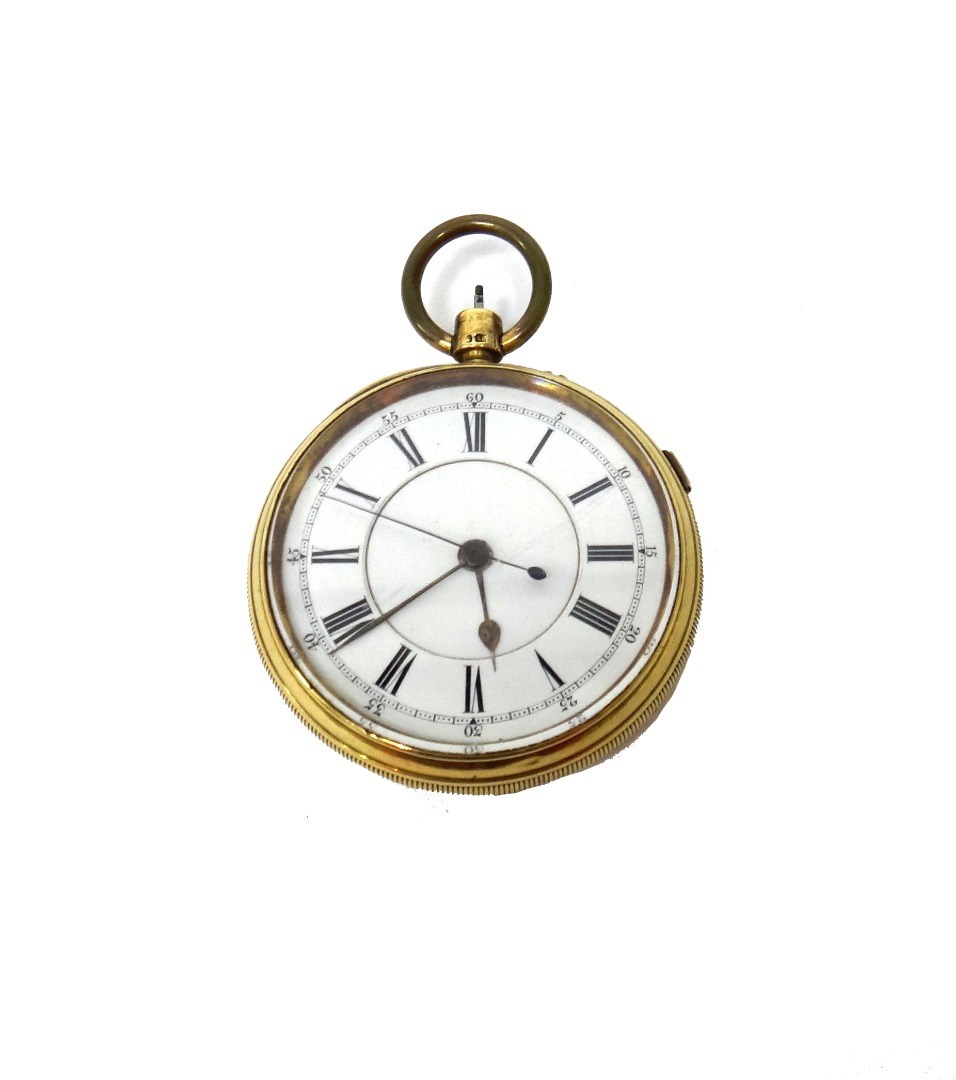 Appraisal: A gentleman's ct gold cased openfaced pocket watch the gilt