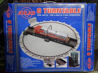 Appraisal: Atlas toy train O gauge turntable in box Atlas toy