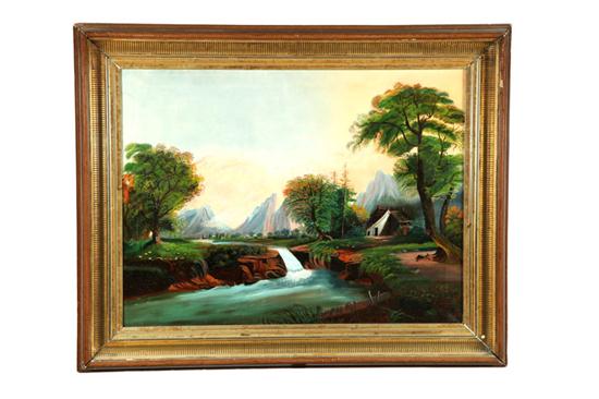 Appraisal: LANDSCAPE AMERICAN SCHOOL ND HALF- TH CENTURY Oil on canvas