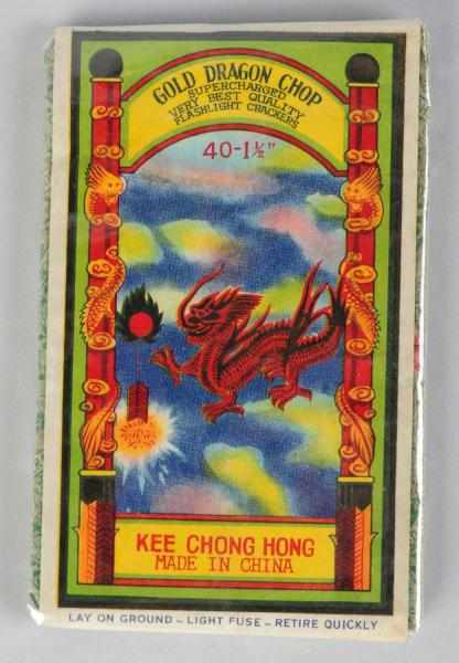 Appraisal: Gold Dragon Chop -Pack - Firecrackers Class Manufactured by Kee