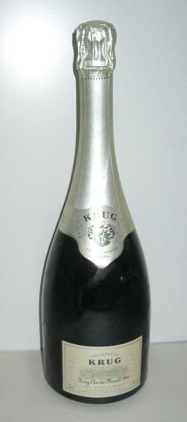 Appraisal: A BOTTLE OF KRUG CLOS DU MESNIL CHAMPAGNE BRUT ML