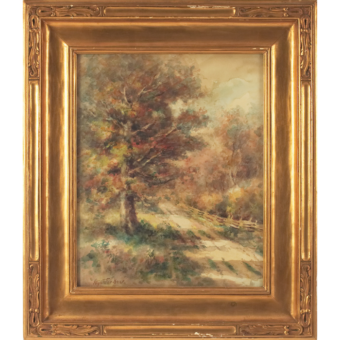 Appraisal: J Edgar Forkner American - Forest Landscapes c group of