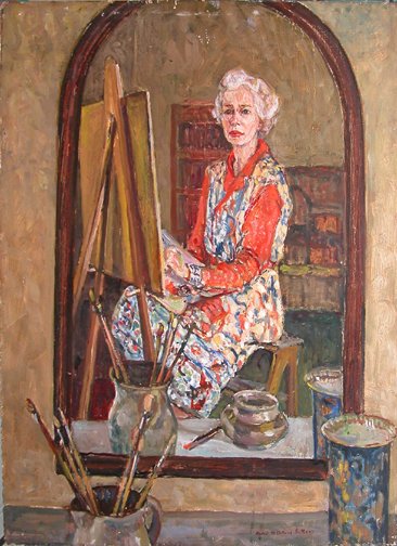 Appraisal: Self-Portrait at Sunnyledge Artist Sutton Rachel McClelland b - Date