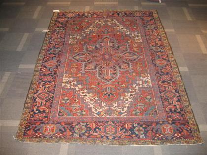 Appraisal: Heriz carpet northwest persia circa ft in x ft in