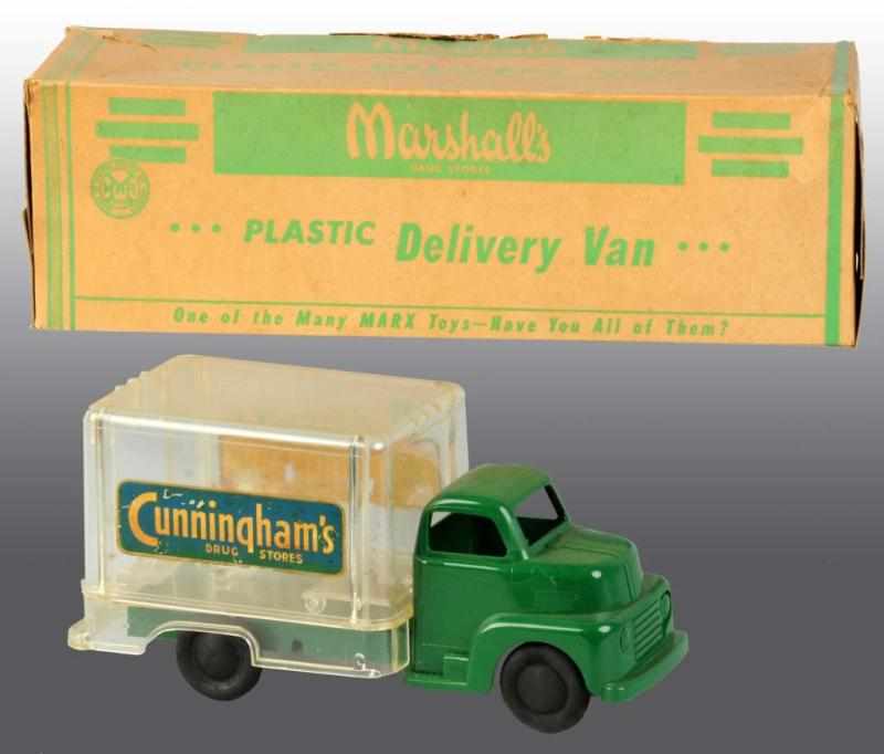 Appraisal: Marx Cunningham Drug Store Truck Toy Description Includes original box