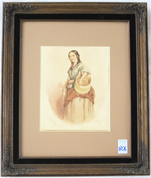 Appraisal: ROBERT RICHARD SCANLAN WATERCOLOR ON PAPER Ireland circa - Young